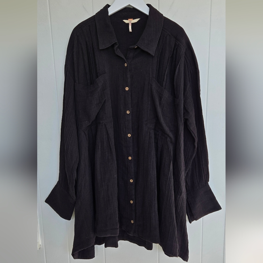 Free People The Voyager Shirtdress Size M - Picture 4 of 16